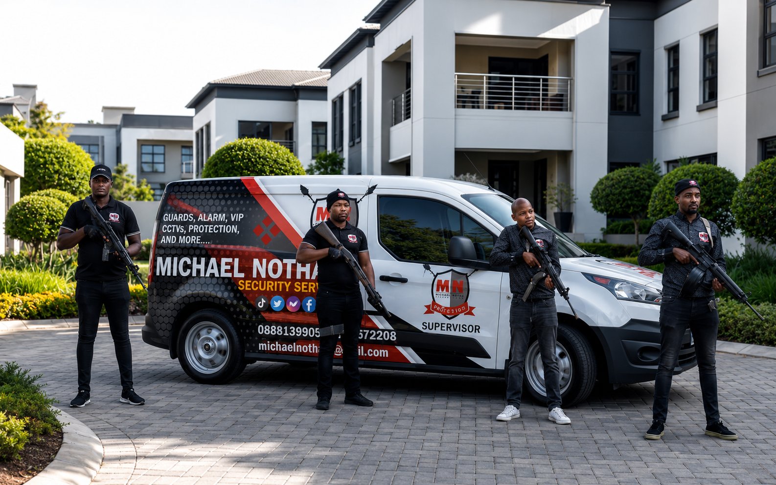 Professional corporate security officers